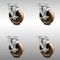 Service Caster 5 Inch SS High Temp Phenolic Swivel Top Plate Caster Set with Brake SCC SCC-SS20S514-PHSHT-TLB-4 - alternate 1